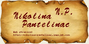 Nikolina Pantelinac vizit kartica